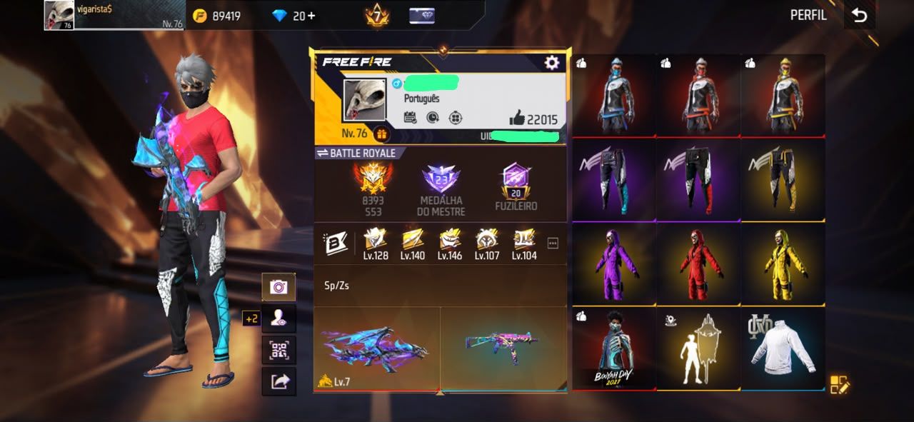 [PROMOÇÃO] CONTA DE FREE FIRE GEMADA E RARA!