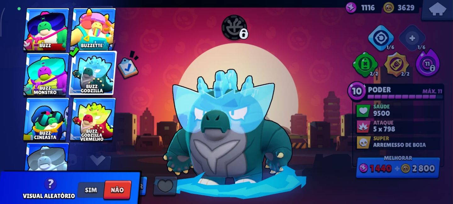 OFERTA DE CONTA DE BLAWL STARS 2020 COM SKIN