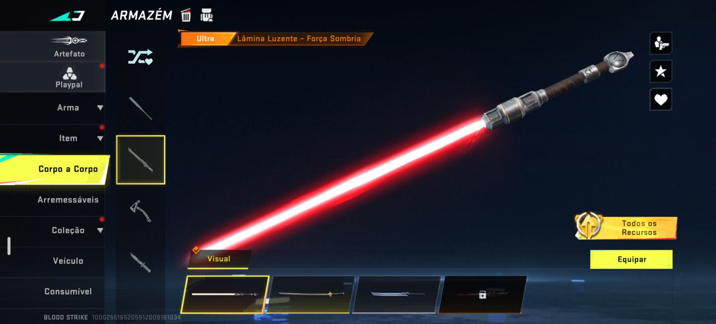 Conta de blood muito boa, com várias skins