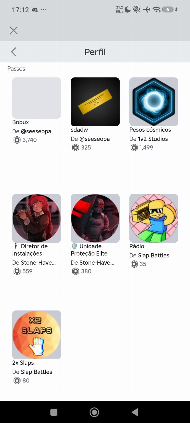 CONTA ROBLOX MASCULINA