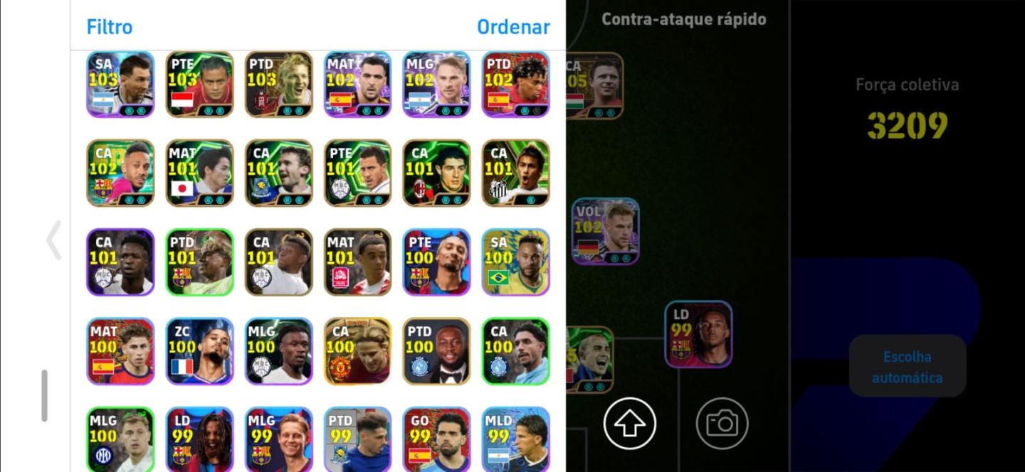 CONTA DE EFOOTBALL COM 3207 DE FORÇA SEM GOOGLE PLAY