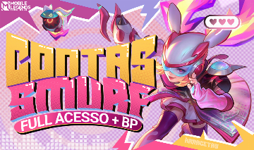 CONTAS SMURF MOBILE LEGENDS - ÉPICO/LENDA/MÍTICO - (LER DESCRIÇÃO)