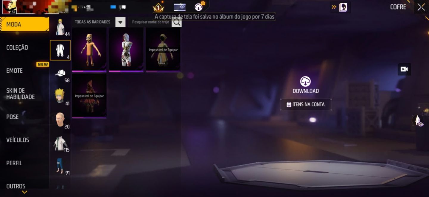 Conjunto Minato + Punho Soberano + UMP, MP40 e XM8 Atributadas Permanentes