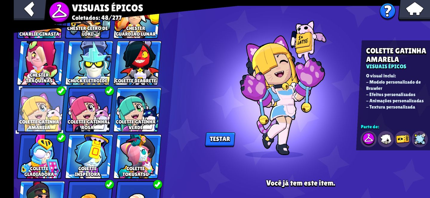 CONTA BRAWL STARS | 73 BRAWLERS + 11 HIPERCARGAS