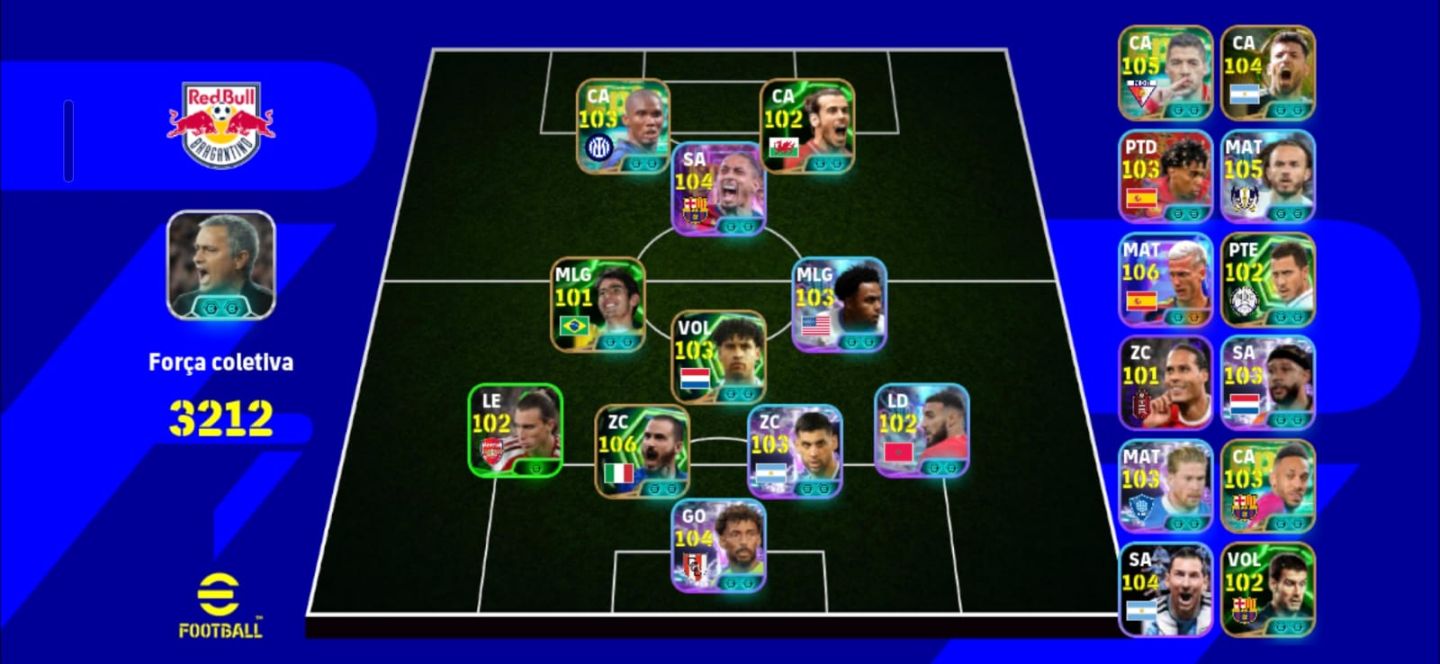 CONTA BRABA eFOOTBALL | FORÇA 3212 | MOURINHO + MULTIPLOS OVER 100+ | KONAMI ID