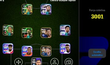 Conta efootball com épicos e time+3000