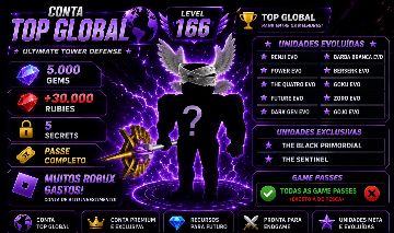 CONTA TOP GLOBAL - ULTIMATE TOWER DEFENSE