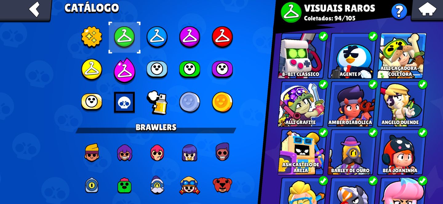 Conta Brawl Stars - CONTA DE 2019 COM SKINS RARAS
