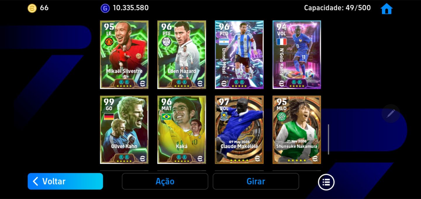 CONTA DE eFOOTBALL