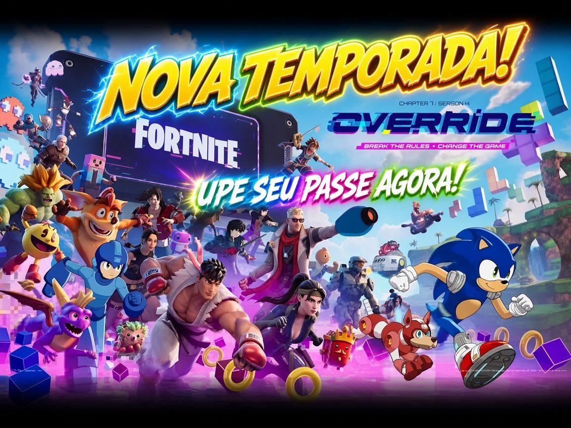 NOVA TEMPORADA FORTNITE! Upe seu Passe AGORA - Super Barato