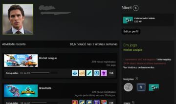 CONTA ROCKET LEAGUE NA STEAM