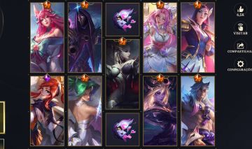 CONTA WILD RIFT COM 224 SKINS MUITAS LENDÁRIAS