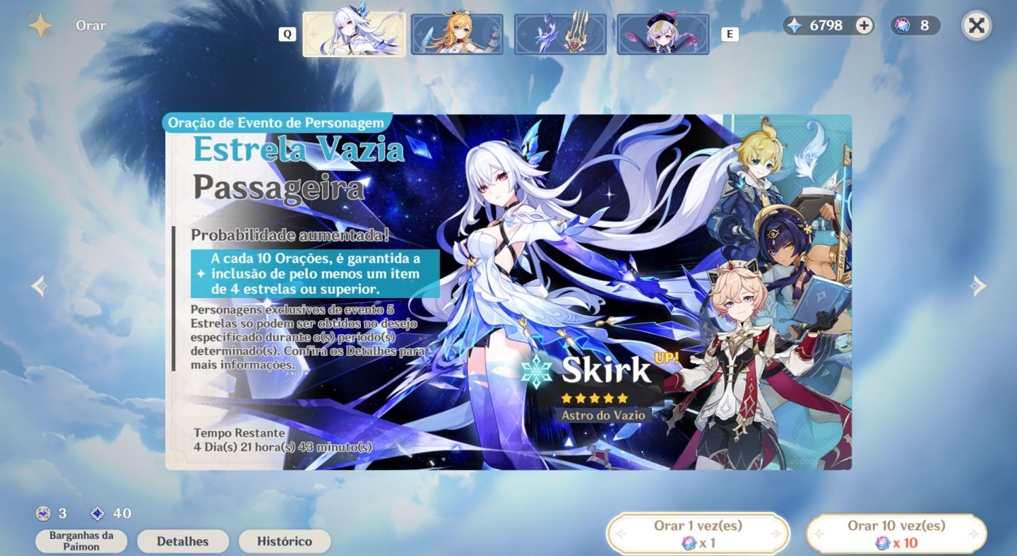 Conta genshin ar54