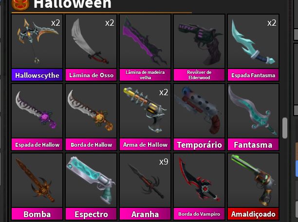 | PROMOÇÃO (MELHORES PREÇOS) | HIGH TIER, SETS & GODLYS - MURDER MYSTERY 2 (MM2)