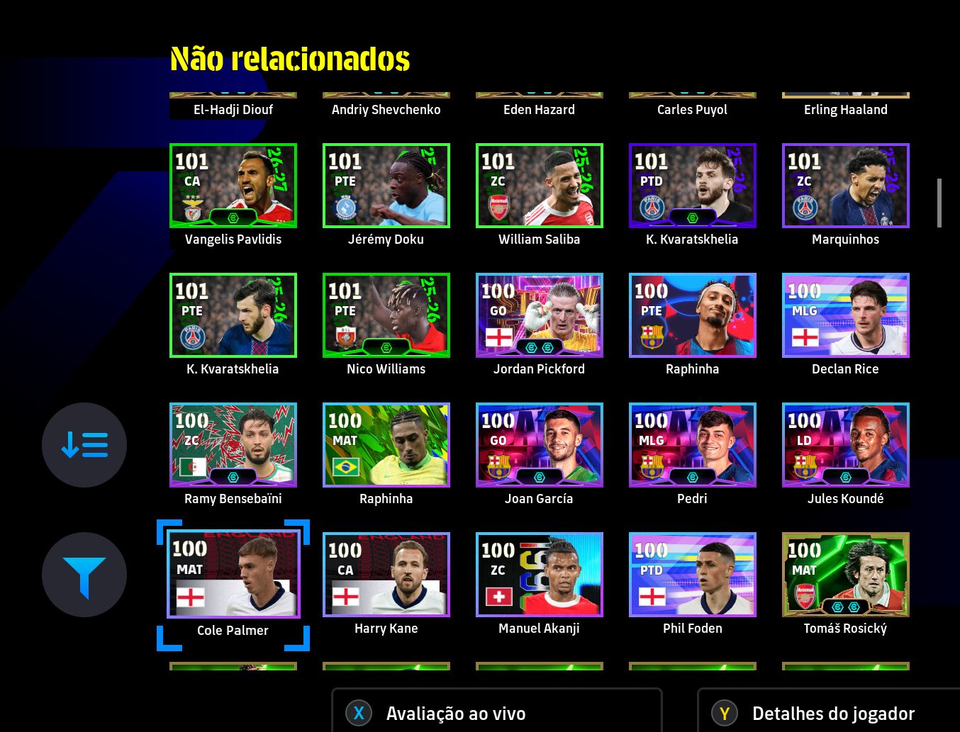 CONTA eFOOTBALL STEAM | RONALDINHO 102 + VAN BASTEN 103 + TOTTI 105 + PEPE 106