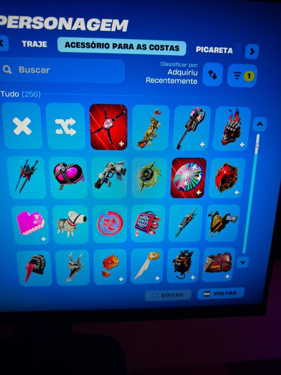 CONTA DE FORTNITE RARA MINTY AXE, TRAVIS, PICARETA KRATOS E MAIS