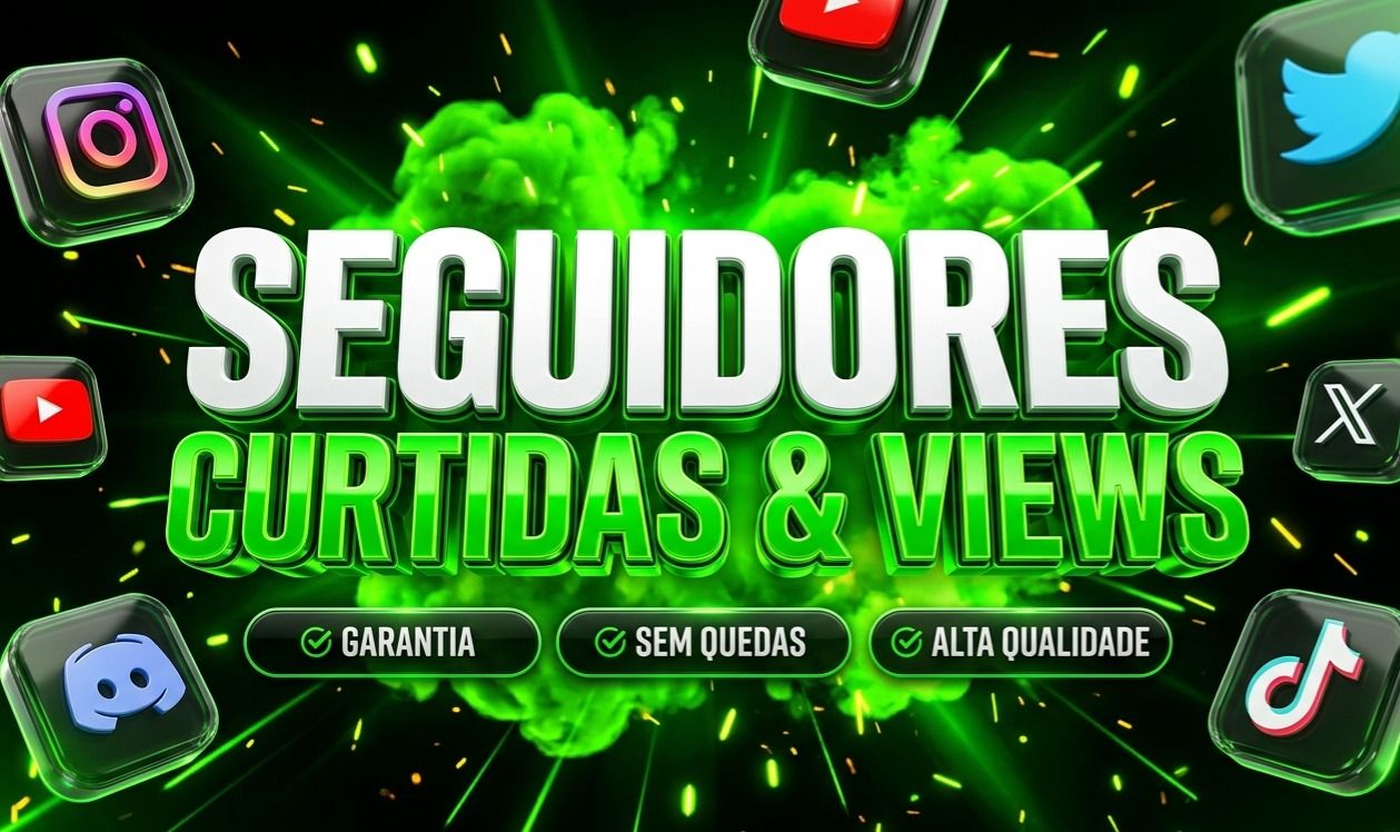 Seguidores, Curtidas e Views para Todas as Plataformas