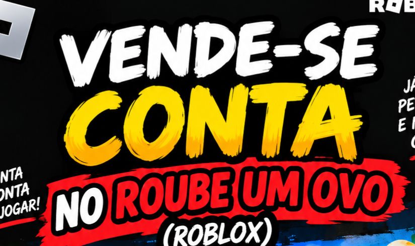 CONTA ROBLOX E ROUBE UM OVO