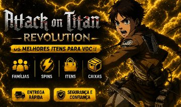 ATTACK ON TITAN REVOLUTION Loja com Descontos!! (LEIA A DESCRICAO)