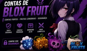 CONTAS BLOX FRUITS PREMIUM Contas Fortes Frutas Lendárias Entrega Rápi