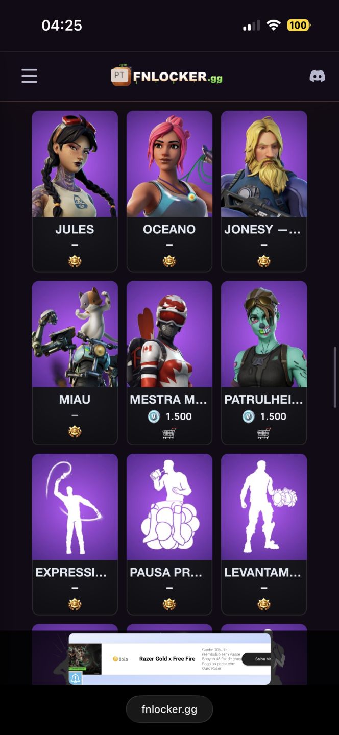 FORTNITE OG ACCOUNT | 107 SKINS | 1.047+ COSMÉTICOS | RARIDADES + COLLABS
