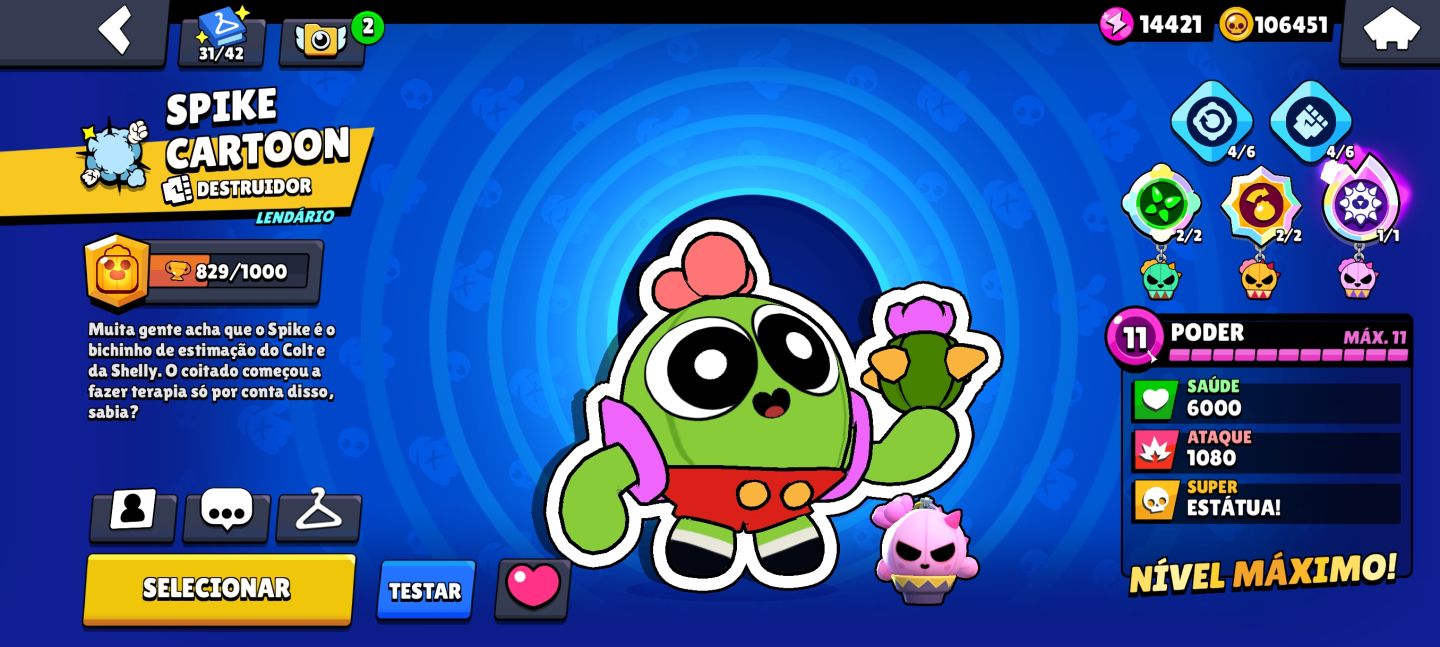 CONTA BRAWL STARS FULL 11 + SKINS RARAS E TODAS HIPERCARGAS