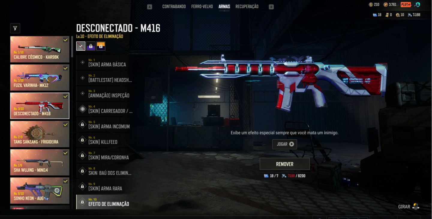 CONTA PUBG 6 PROGRESSIVA
