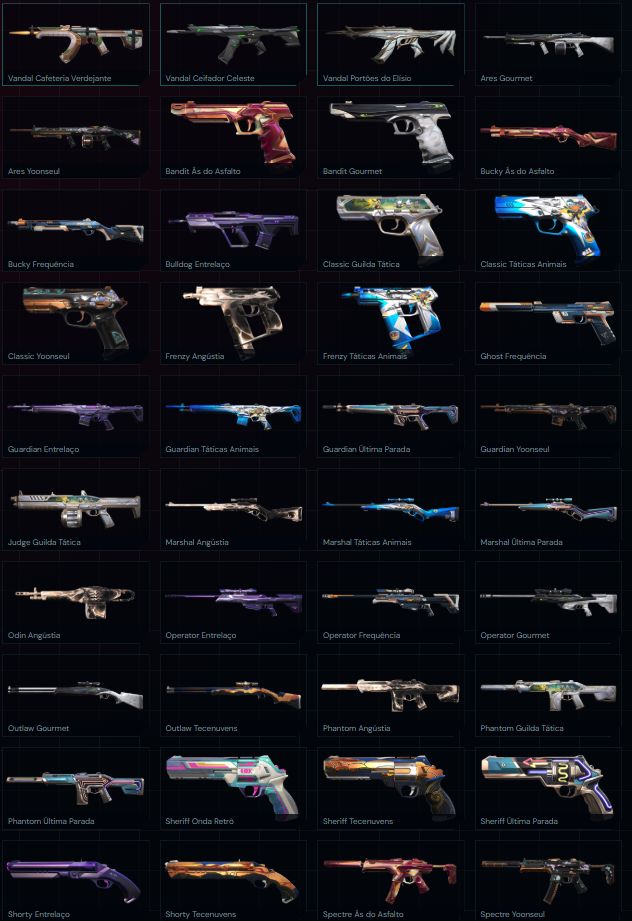 CONTA VALORANT 81 SKINS + 6 FACAS
