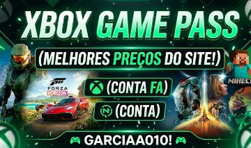 XBOX GAMEPASS MELHOR PREÇO DO SITE!!