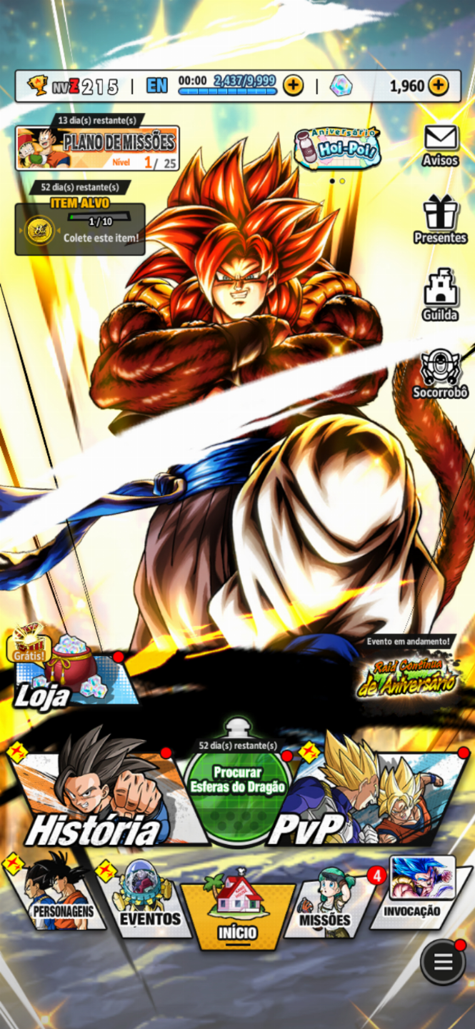Conta Dragon Ball Legends - Grande Acervo de Personagens SP e Ultras