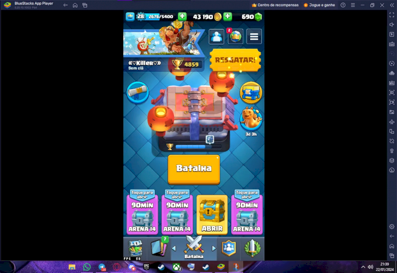 CONTA ANTIGA E UPADA DE CLASH ROYALE