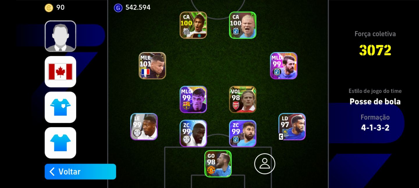 CONTA EFOOTBALL COM MBAPPE 101 e PETIT