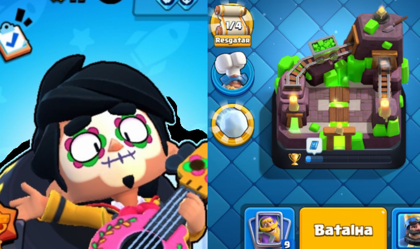 CONTA BRAWL STARS + CLASH ROYALE