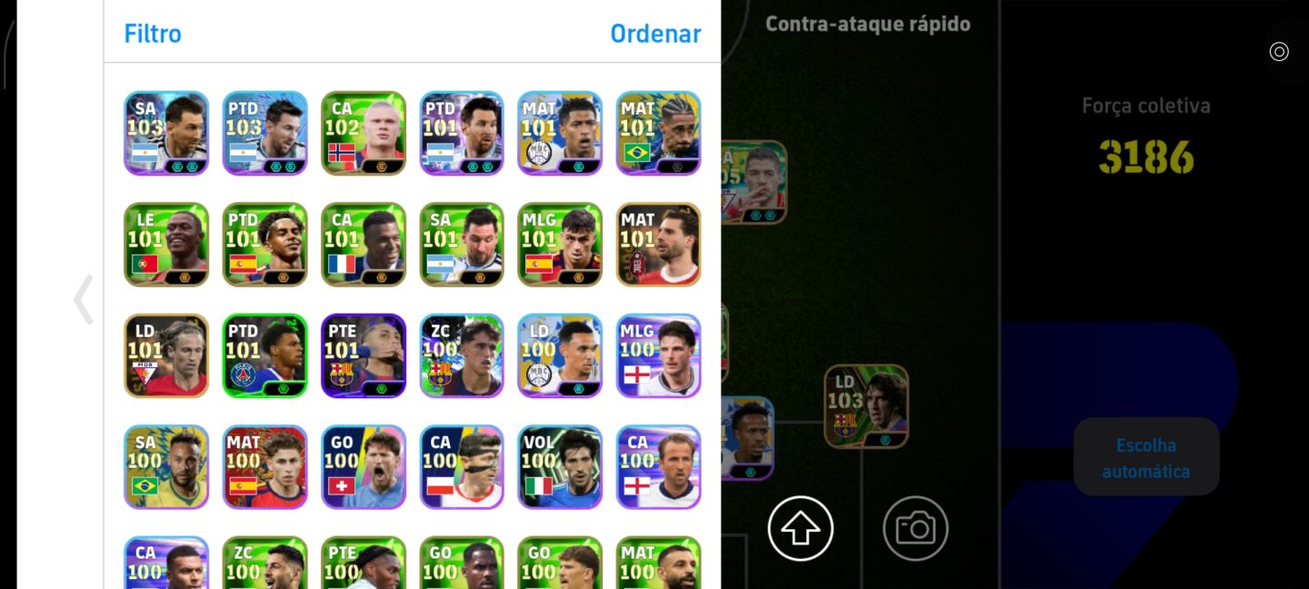 CONTA eFOOTBALL | FORÇA 3186 LENDAS E JOGADORES TOP! CONTE INCLUSO!