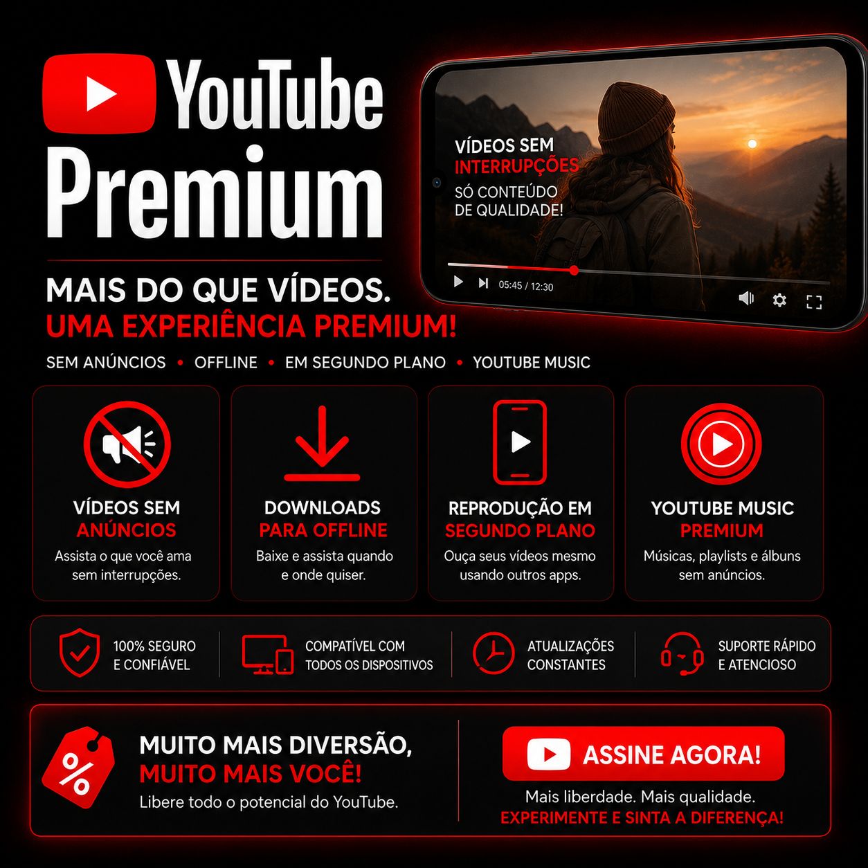 YOUTUBE PREMIUM E FAMILIA