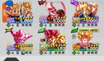 New Goku SSJ3 e vegeta SSJ2 ultra LF+ 2LR+2 ultras