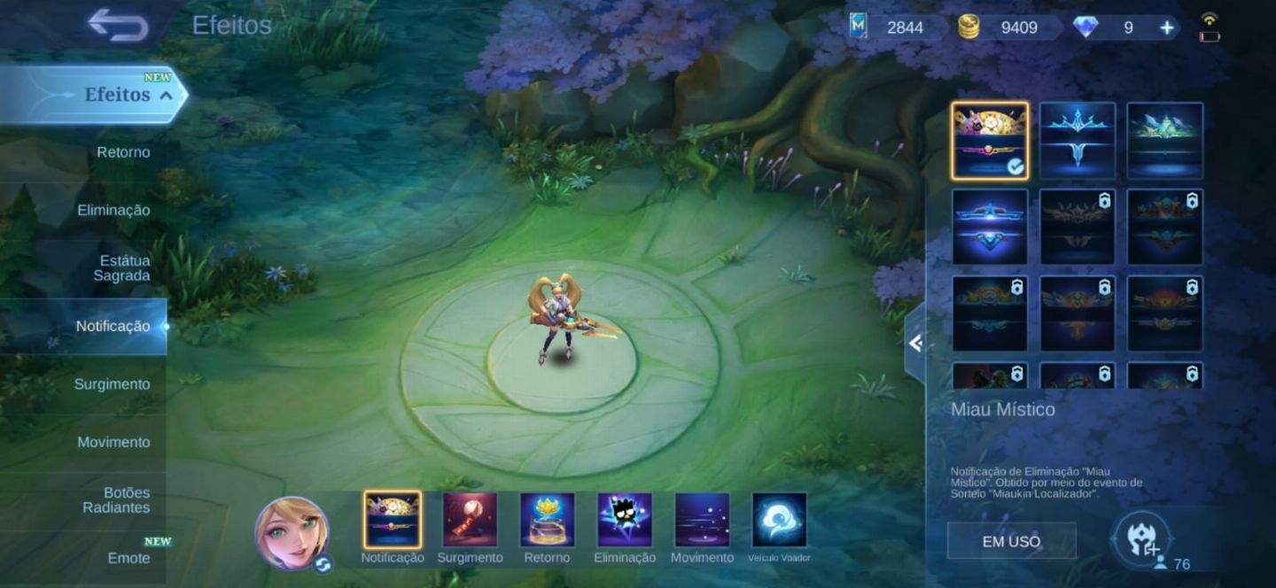 Conta Mobile Legends Mítico 44 Star 80 Skins e WR Alto 59% 80 Herois