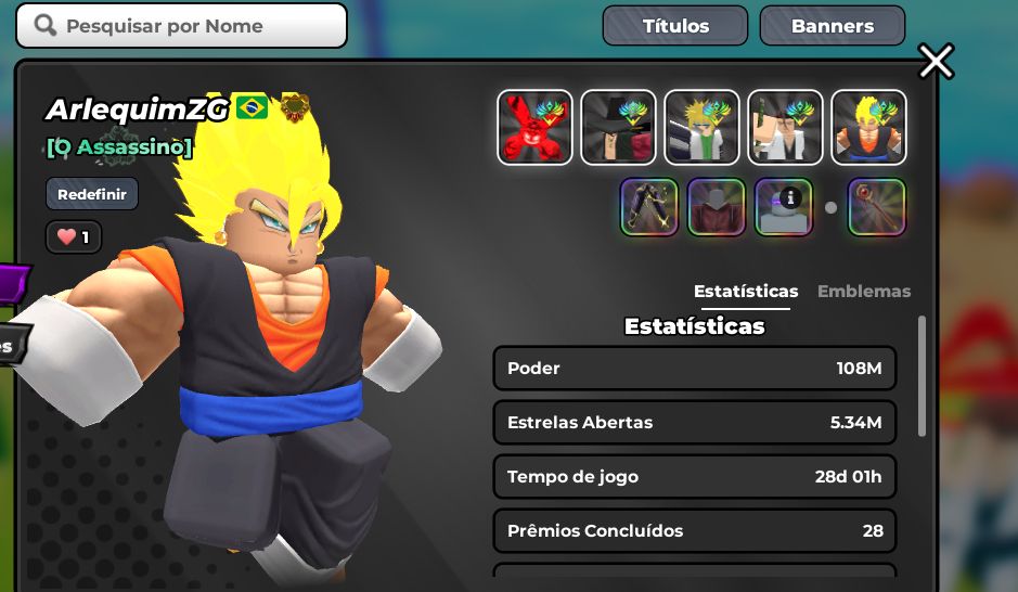 MUITO OP PRA SAIR LOGO CONTA OP ANIME WARRIOS 3 END GAME 108M DPS