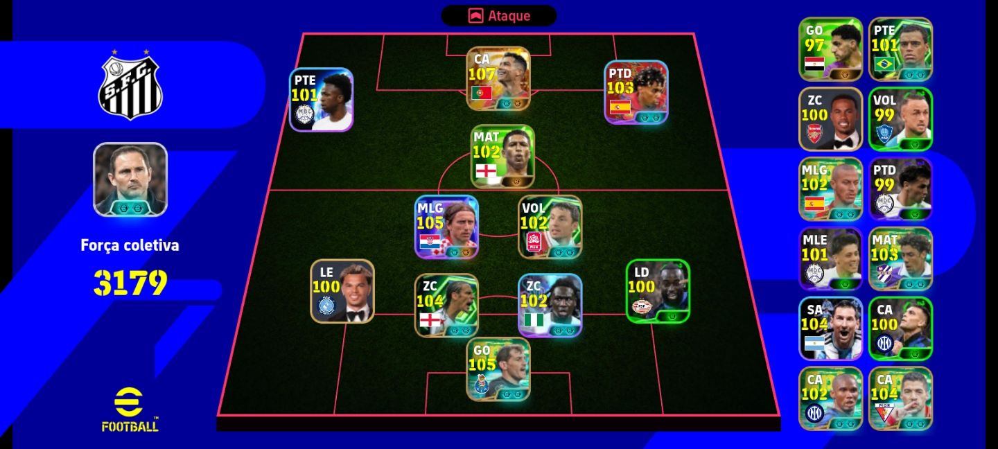 Conta efootball com cr7 big time