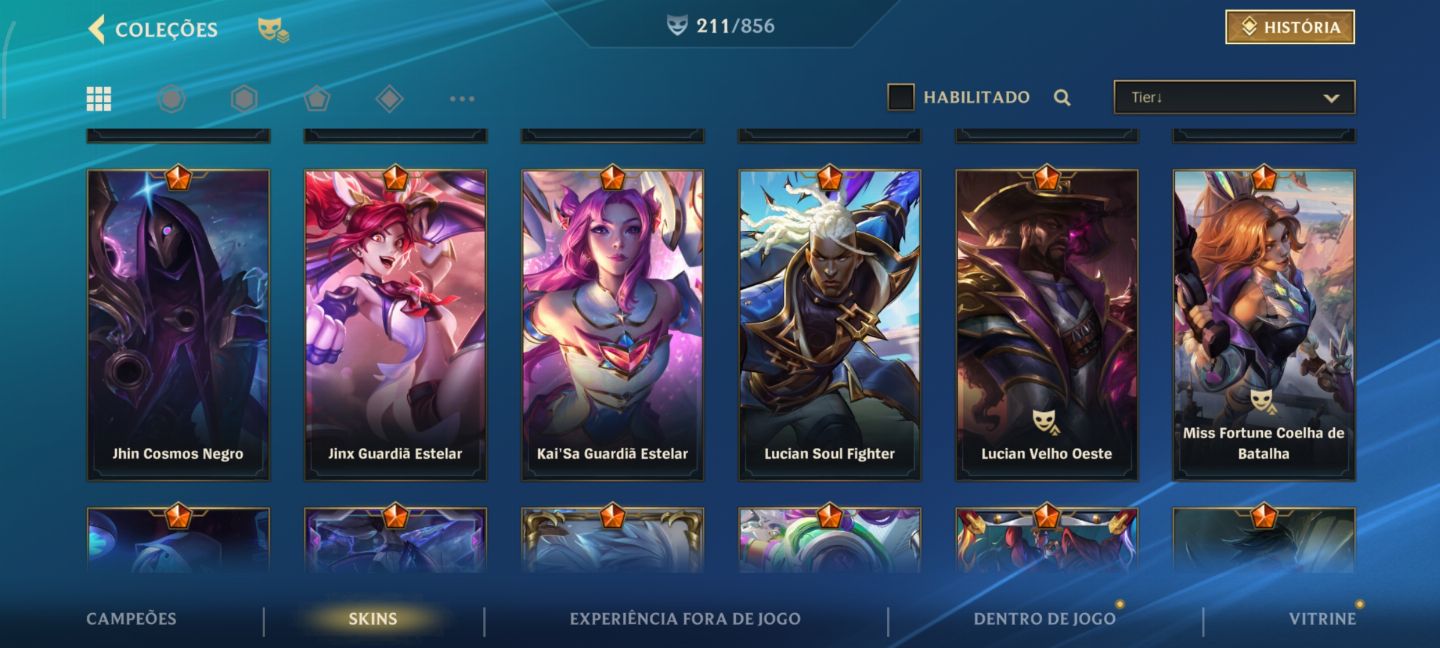 Conta Main ADC Full Champs, 220 skins/ EX Monarca|Lenda