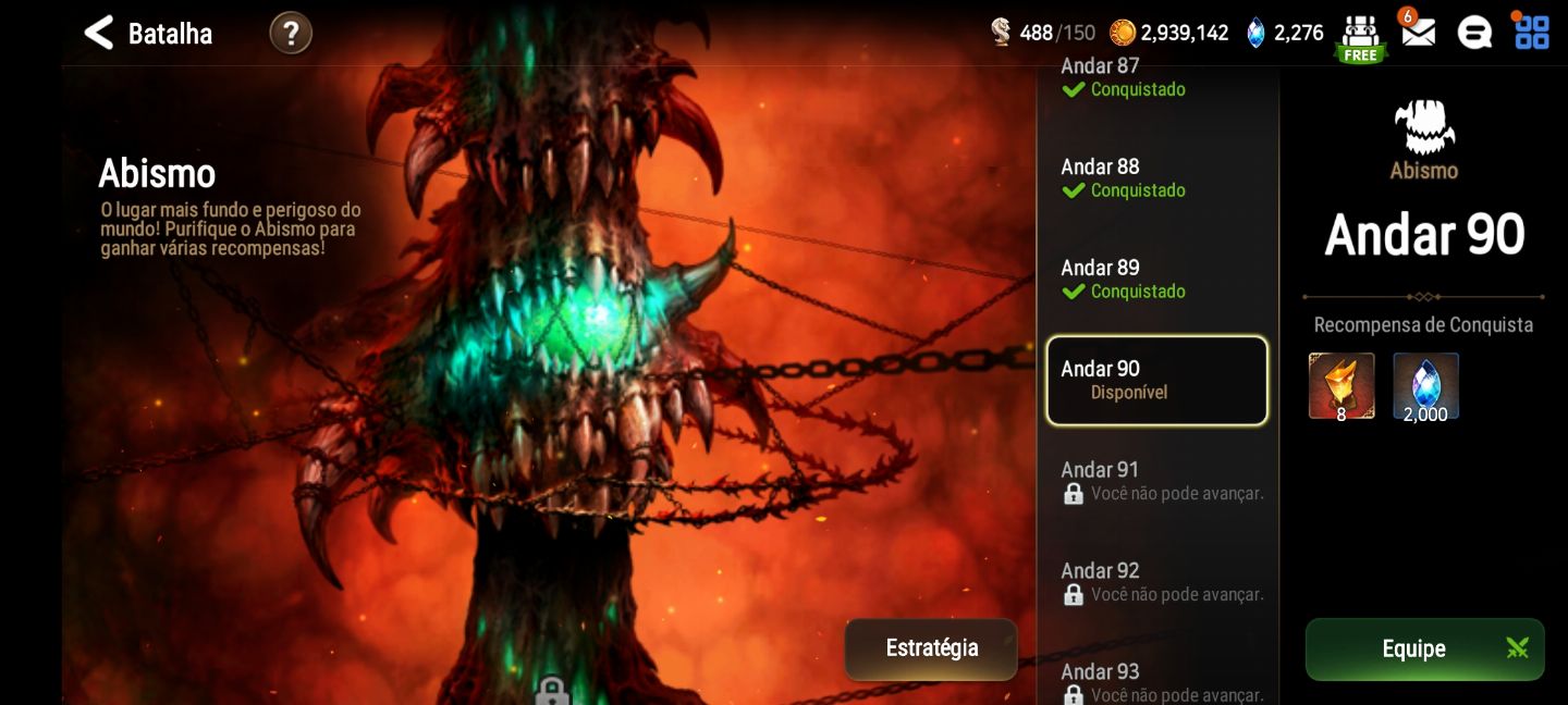 [EPIC SEVEN] CONTA MIDGAME. ALGUNS ML E LIMITADOS.