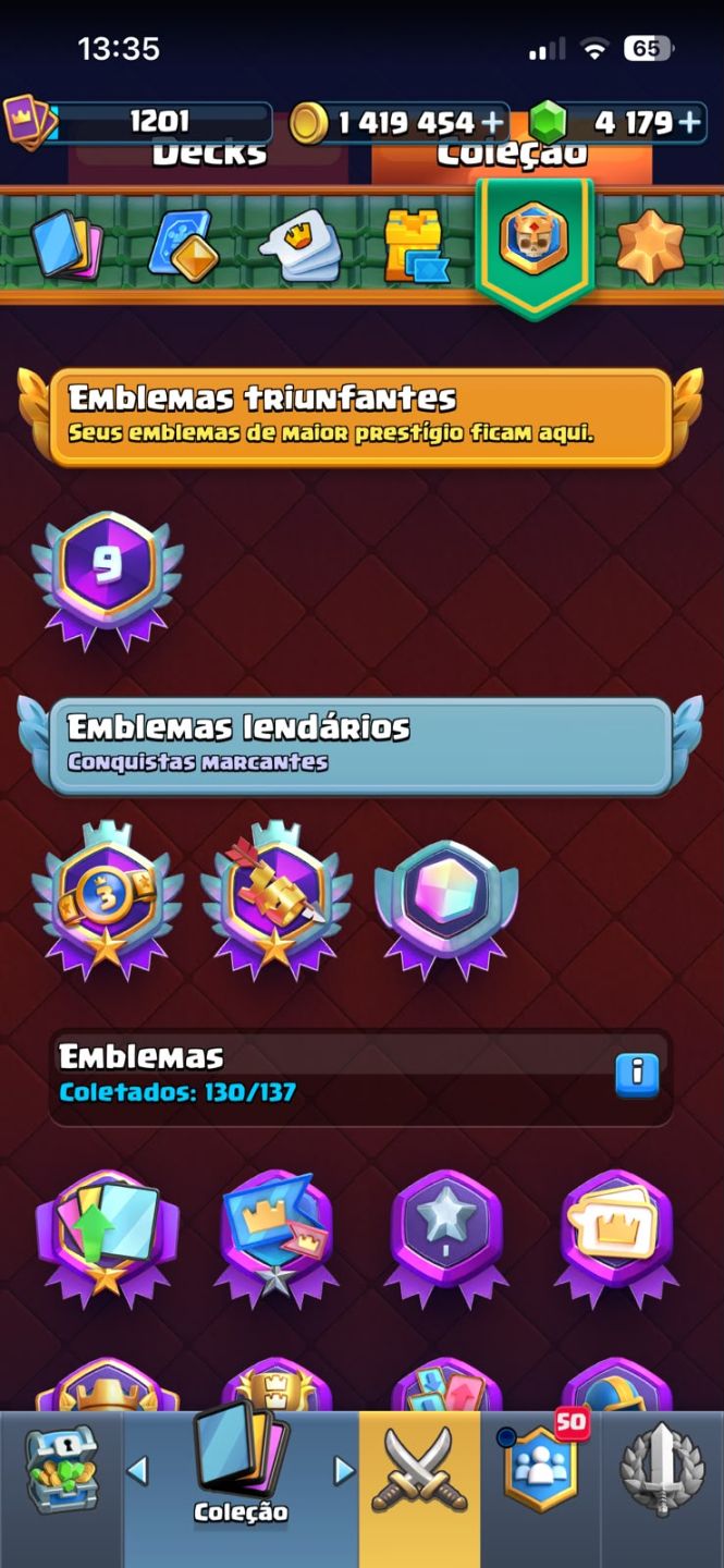 CONTA CLASH ROYALE ARENA 28 9 ANOS DE CONTA