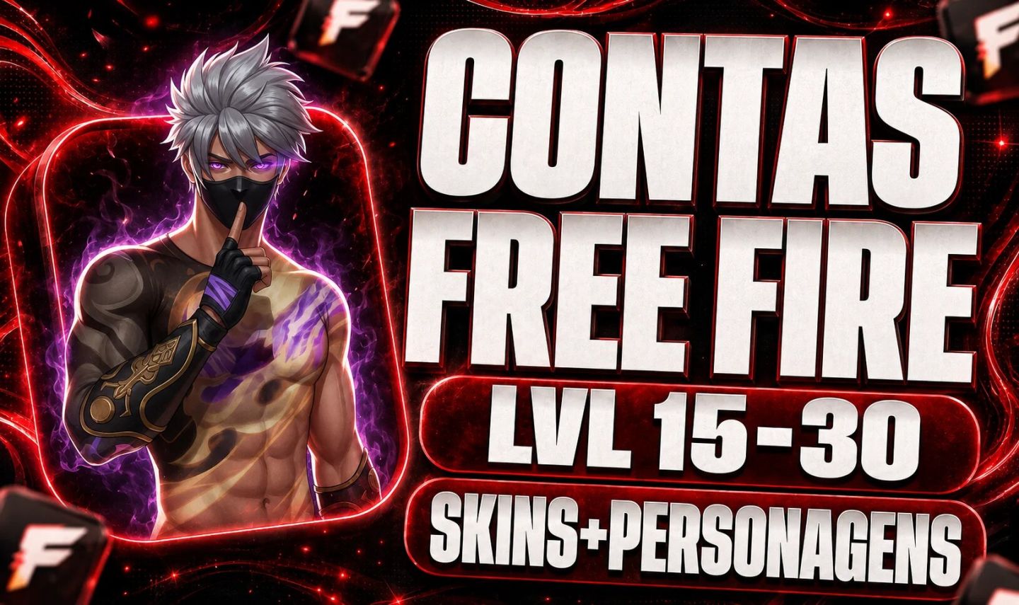 FREE FIRE CONTA + SKINS + DIAMANTES
