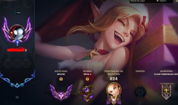Conta de lol mestre com muitas skins