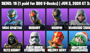 Conta Fortnite 15 Skins | UNSC Spartan, Get Griddy + Star Wand