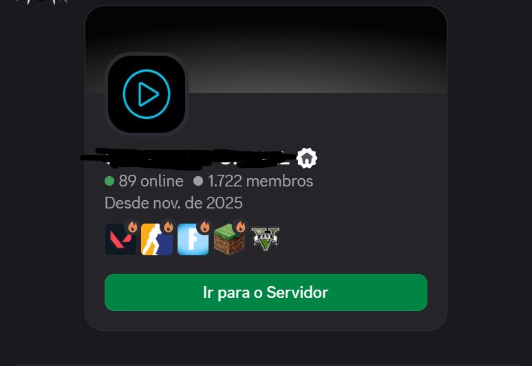 Servidor Discord com +2.000 Membros Ativos