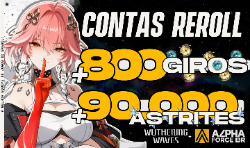 Wuthering Waves - Contas Reroll com Astrites | MAIS DE 90.000 ASTRITES
