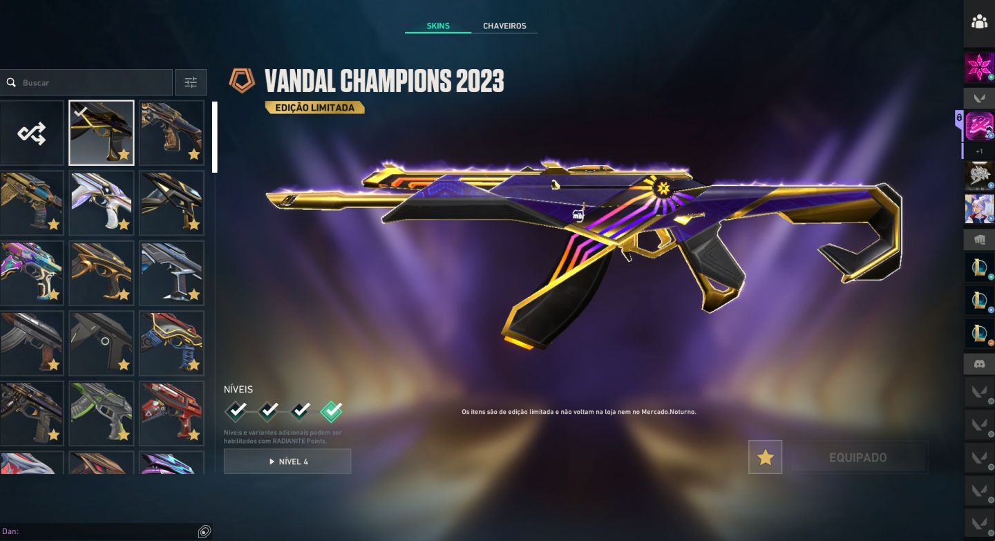 CONTA VALORANT 5.900k GASTOS PACOTE ARCANE, CHAMPIONS 23/24/25 ELO ATUAL DIMA