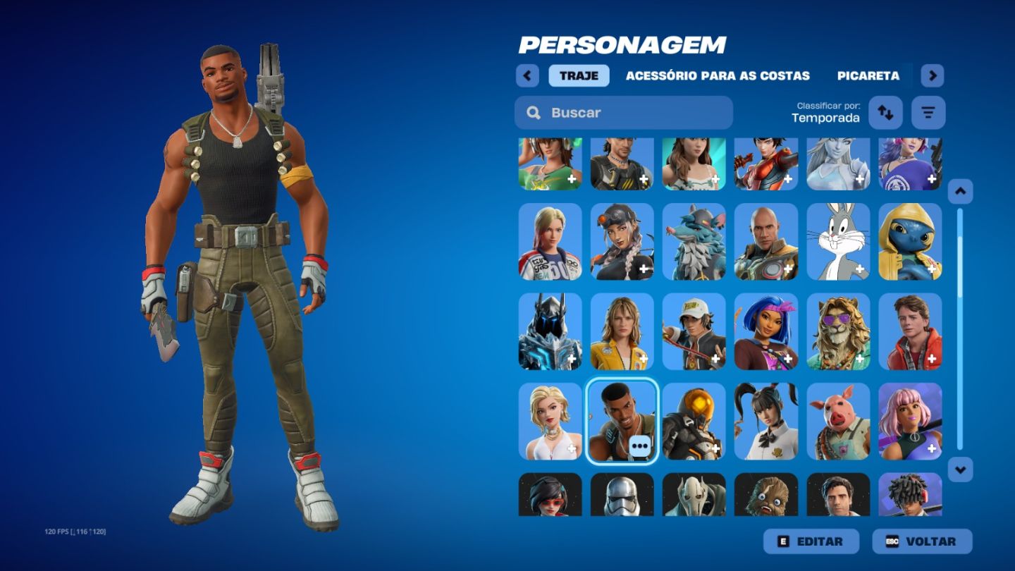 Conta fortnite com skins tryhard