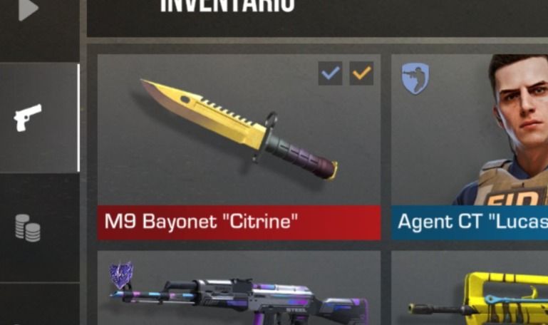 CONTA STANDOFF M9 AMARELA